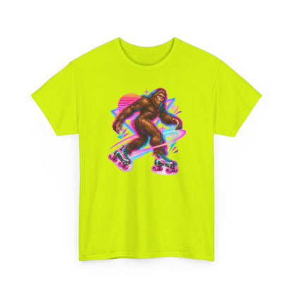Neon Bigfoot on Roller Skates T-Shirt