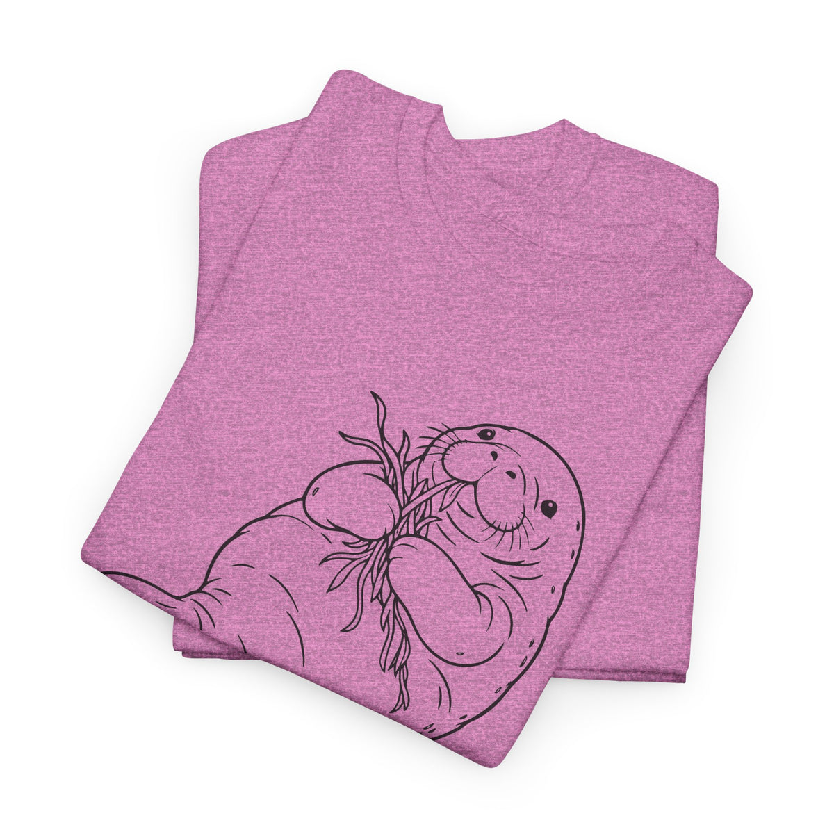 Chubby Mermaid Seagrass Snacker Manatee T-Shirt