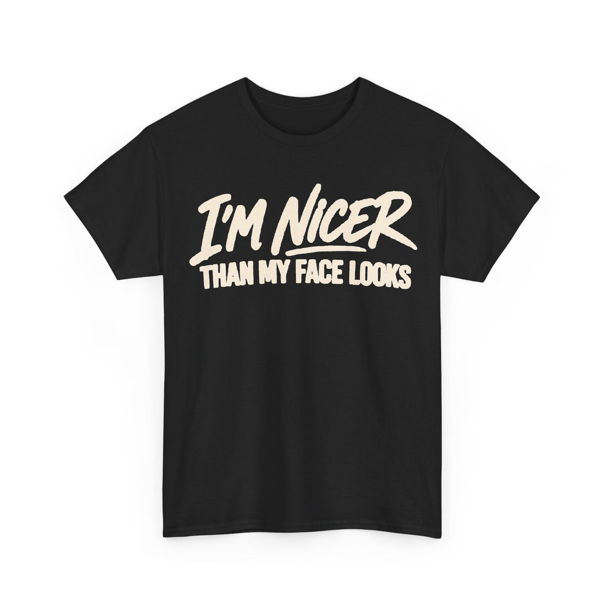 151-R1 I’m Nicer Than My Face Looks — Gildan 5000 T-Shirt