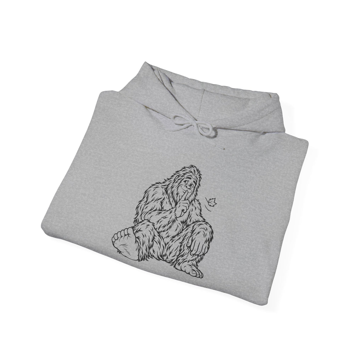 Shh, Friendly Bigfoot in the Forest Pullover Hoodie