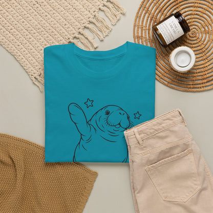 Chubby Mermaid Sea Cow Stretch Manatee T-Shirt