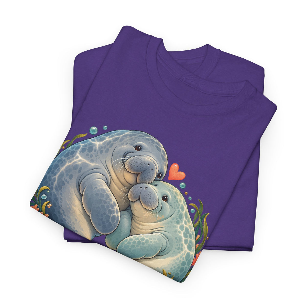 Chubby Mermaid Heart of the Ocean Manatee T-Shirt
