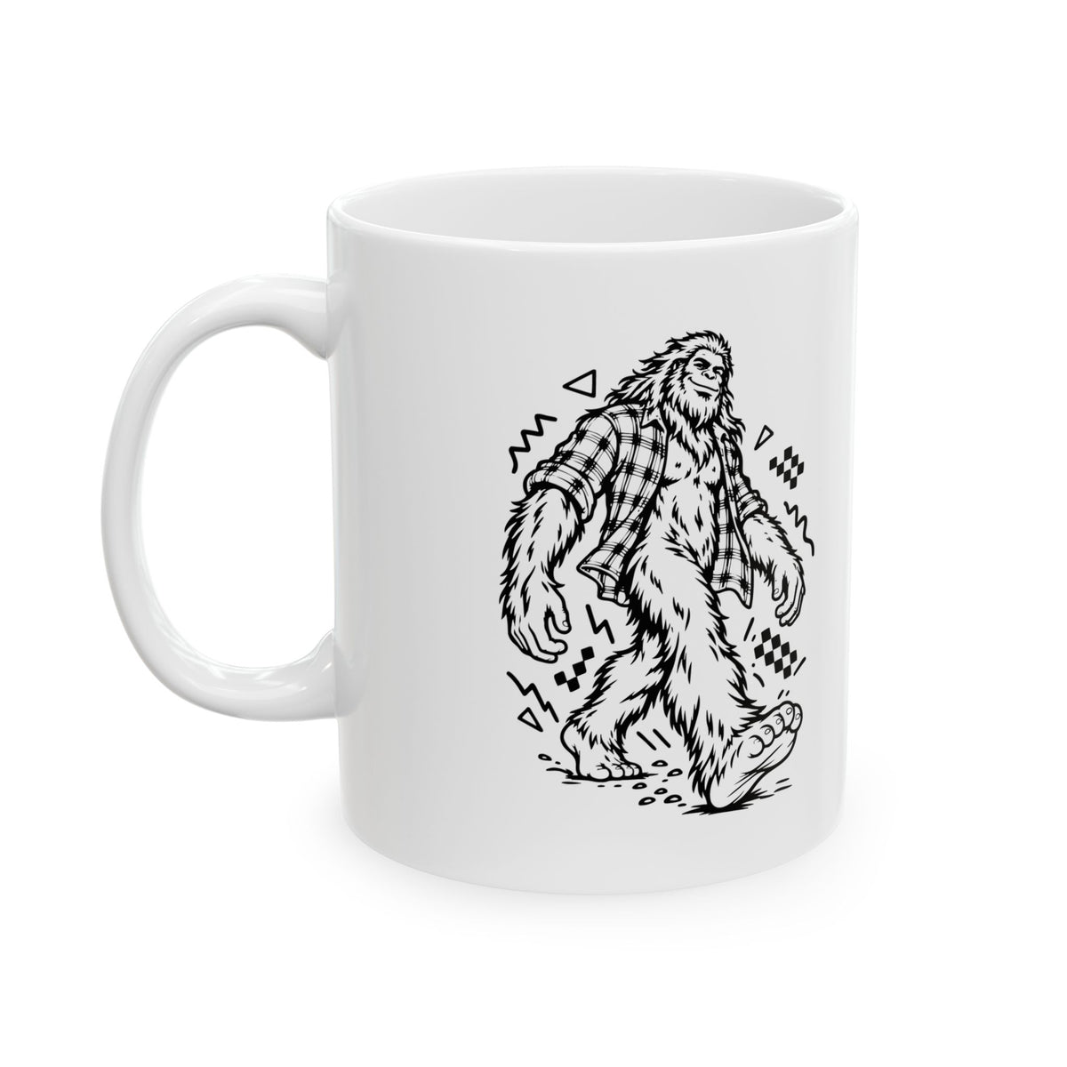 Plaid Bigfoot on the Move Mug