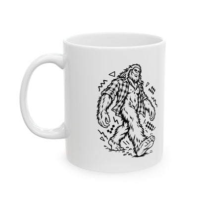 Plaid Bigfoot on the Move Mug
