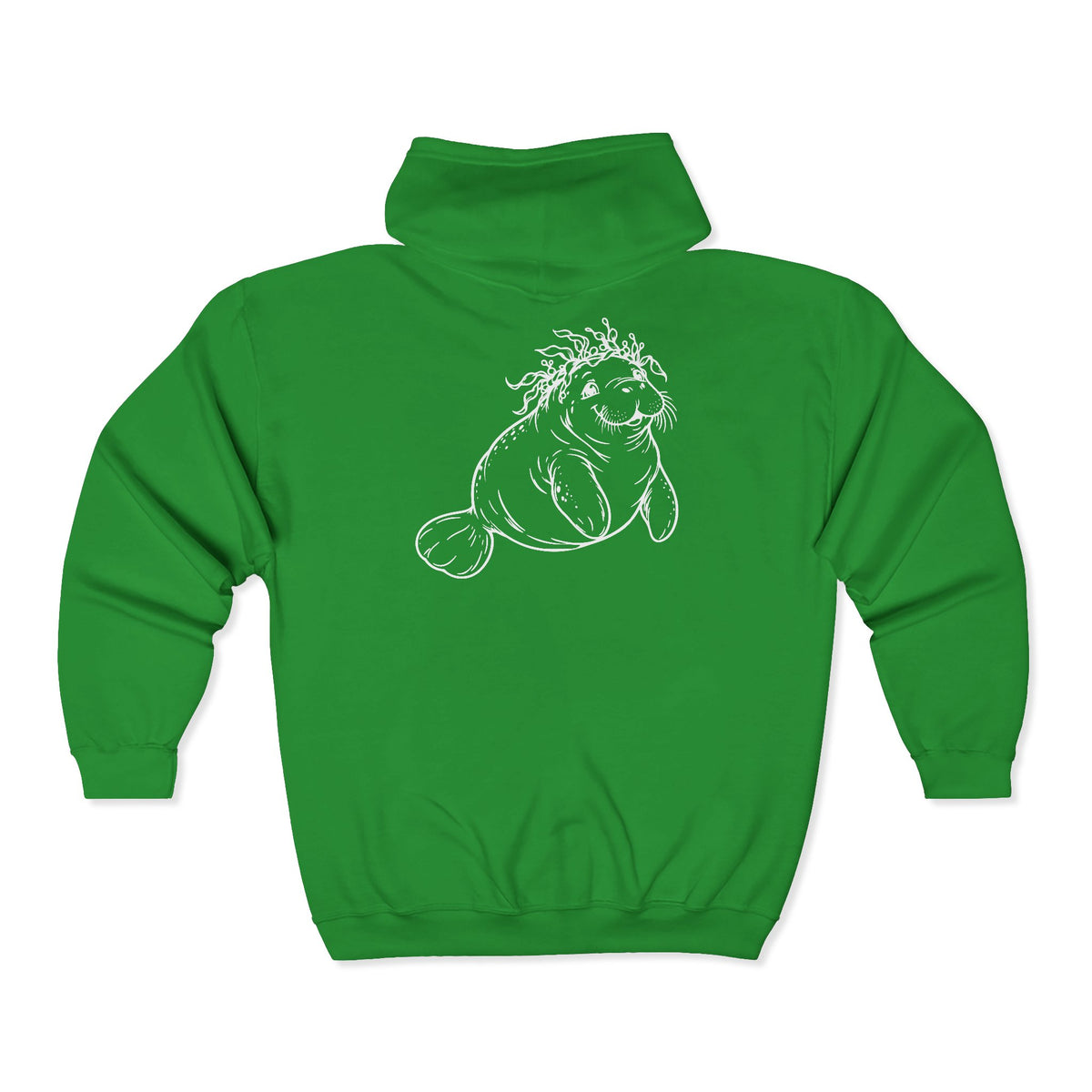 Kelp-crowned manatee Zip-Up Hoodie