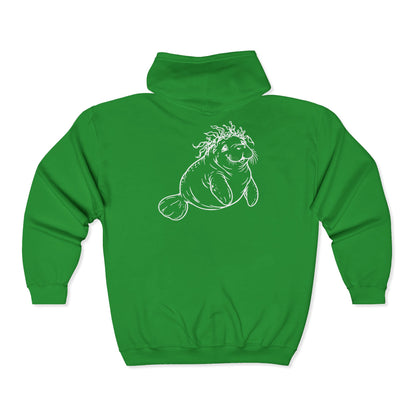 Kelp-crowned manatee Zip-Up Hoodie