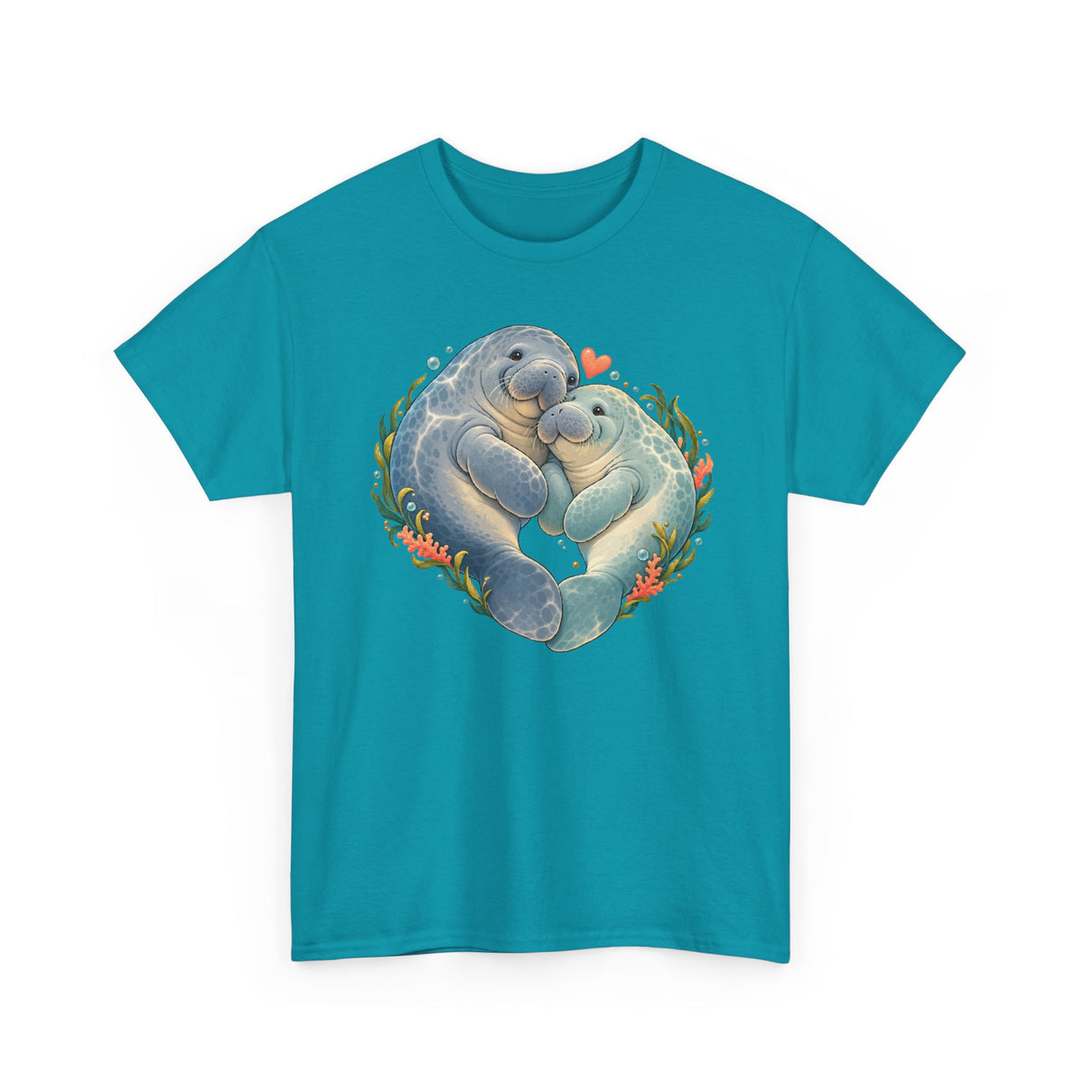 Chubby Mermaid Heart of the Ocean Manatee T-Shirt