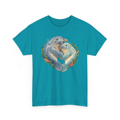 Chubby Mermaid Heart of the Ocean Manatee T-Shirt