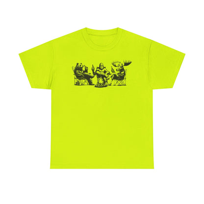 Bear, Bigfoot & Moose Camping T-Shirt | Unisex Graphic Tee