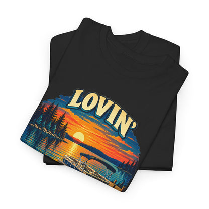 Lovin’ Summer Nights Pontoon – Gildan 5000 T-Shirt | 004a-v2