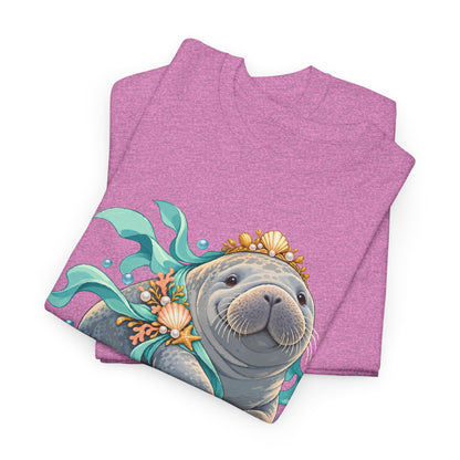 Chubby Mermaid Royalty Manatee T-Shirt