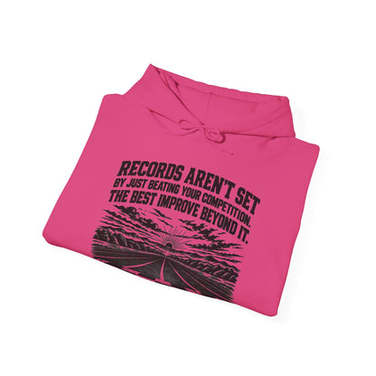 Beyond the Competition – Safety Green/Pink Gildan 18500 Hoodie | 047a