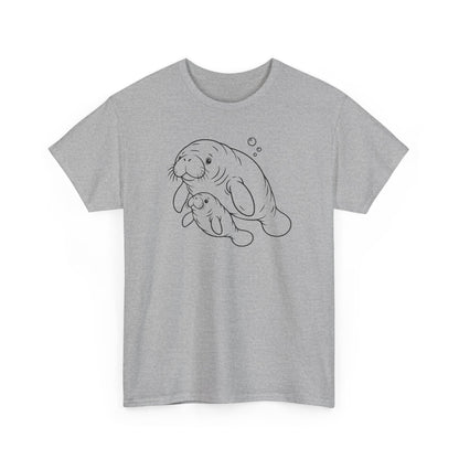 Chubby Mermaid Little Lagoon Family Manatee T-Shirt