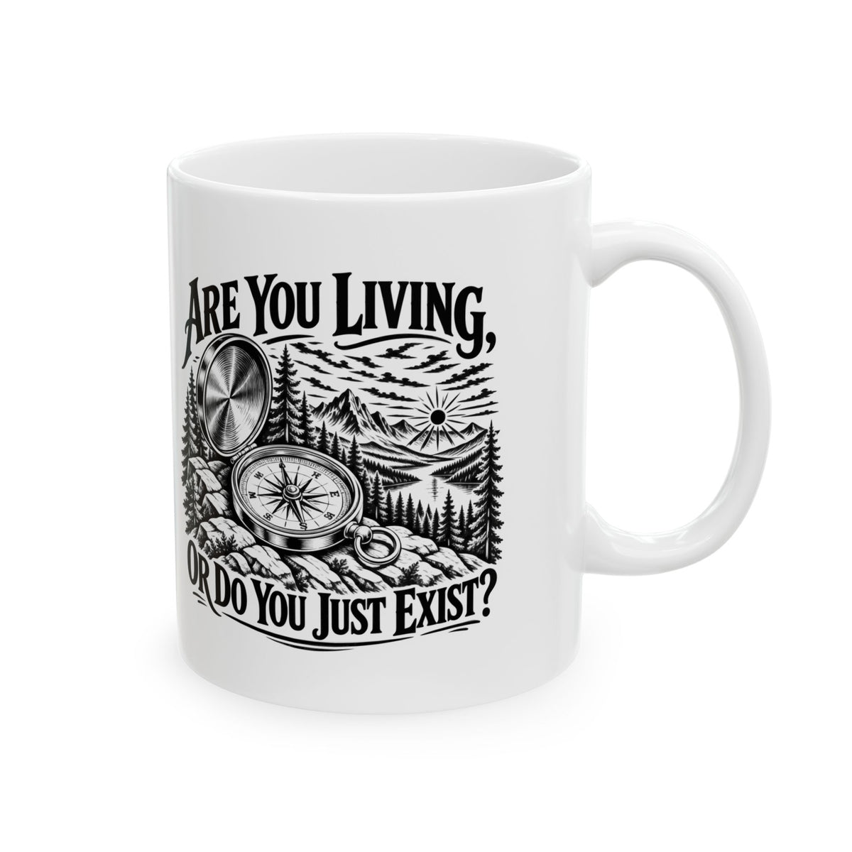 Live or Exist – Ceramic Mug, 11 oz | 032a
