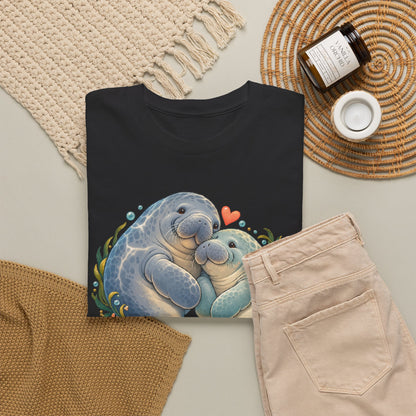 Chubby Mermaid Heart of the Ocean Manatee T-Shirt