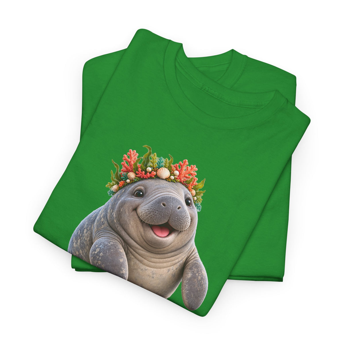 Cheerful Coral Crown Manatee T-Shirt