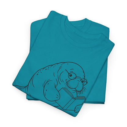 Chubby Mermaid Bookworm Buoyancy Manatee T-Shirt