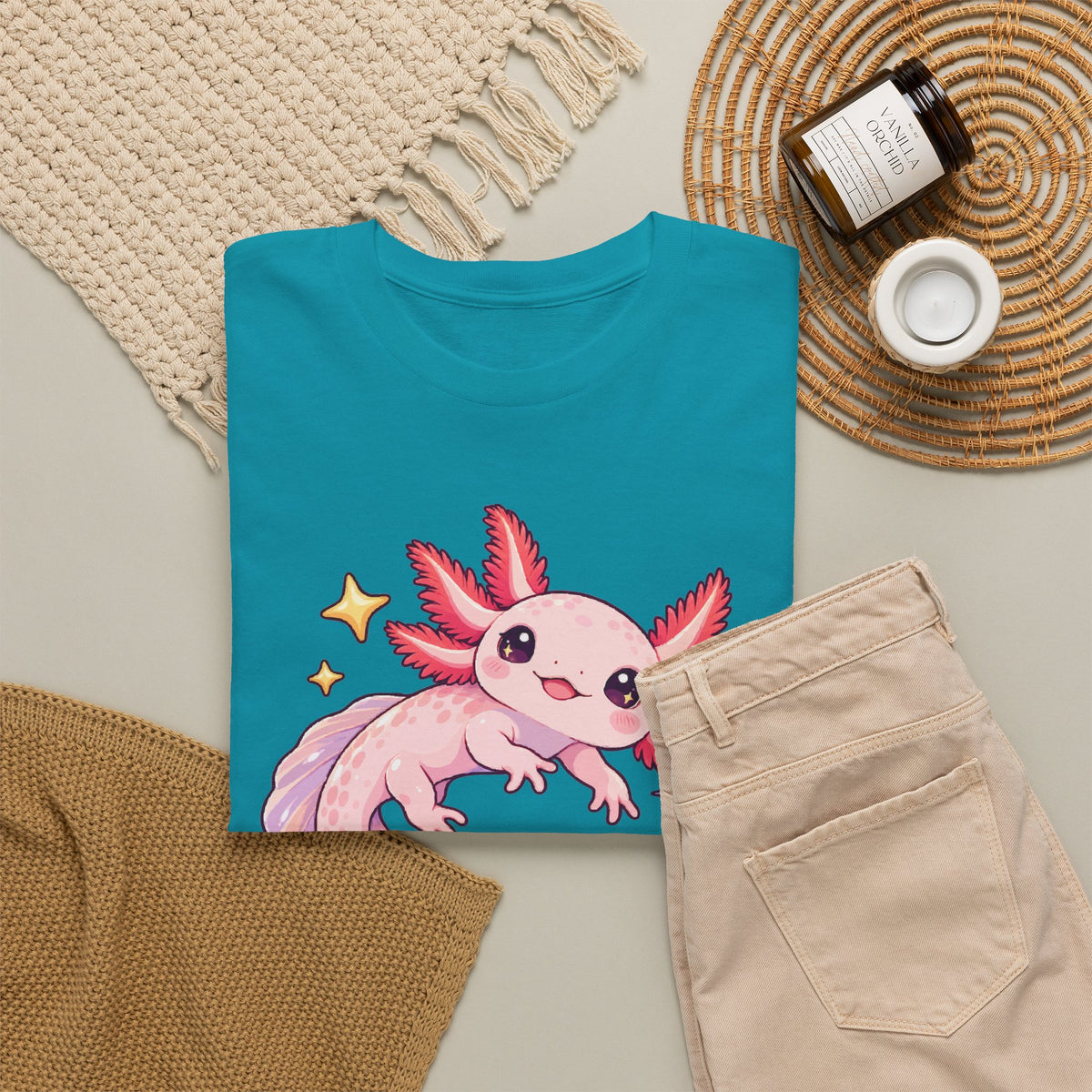 Axolotl Starry Swimmer T-Shirt