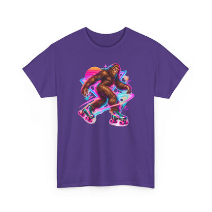 Neon Bigfoot on Roller Skates T-Shirt