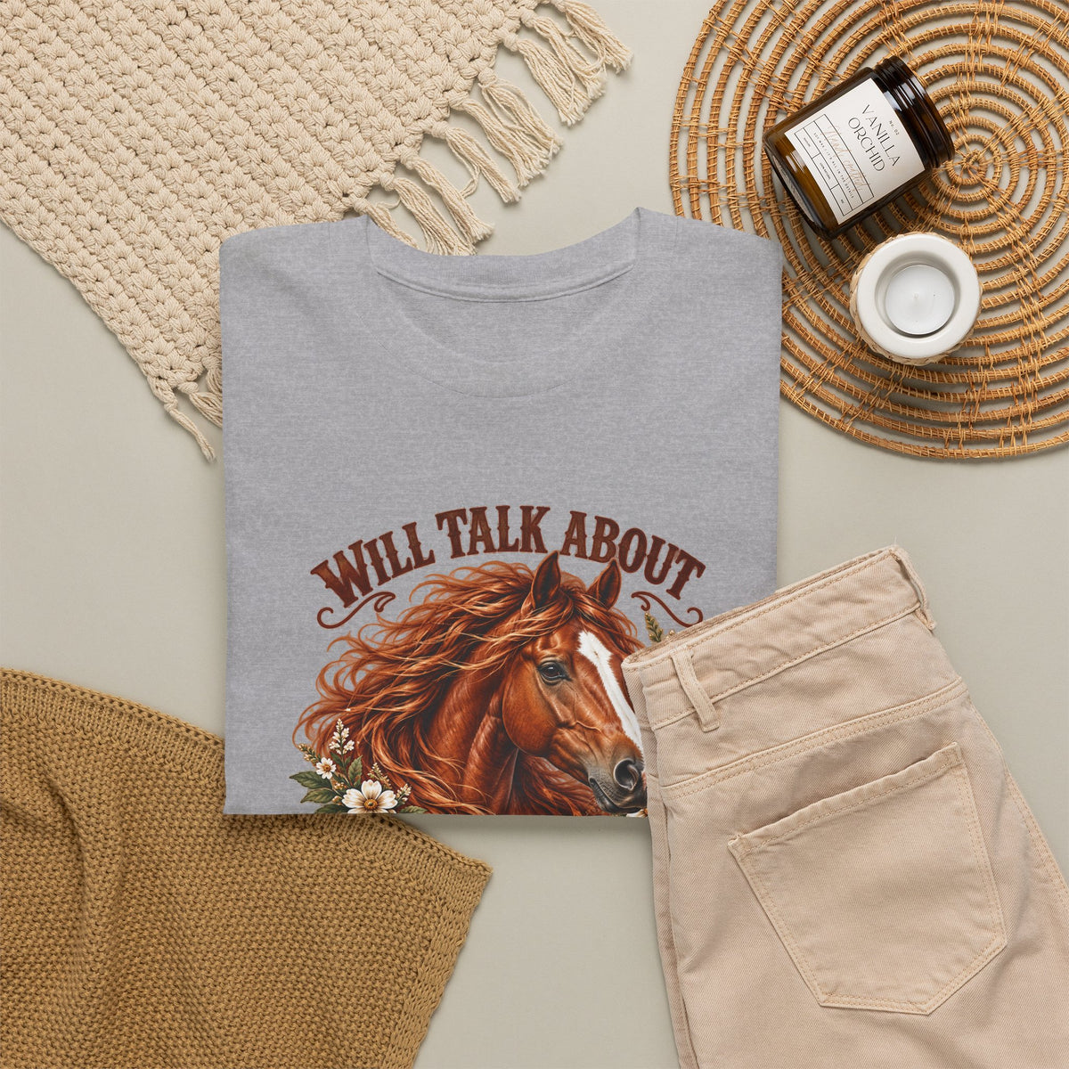 Will Talk About Horses – Gildan 5000 T-Shirt | 019