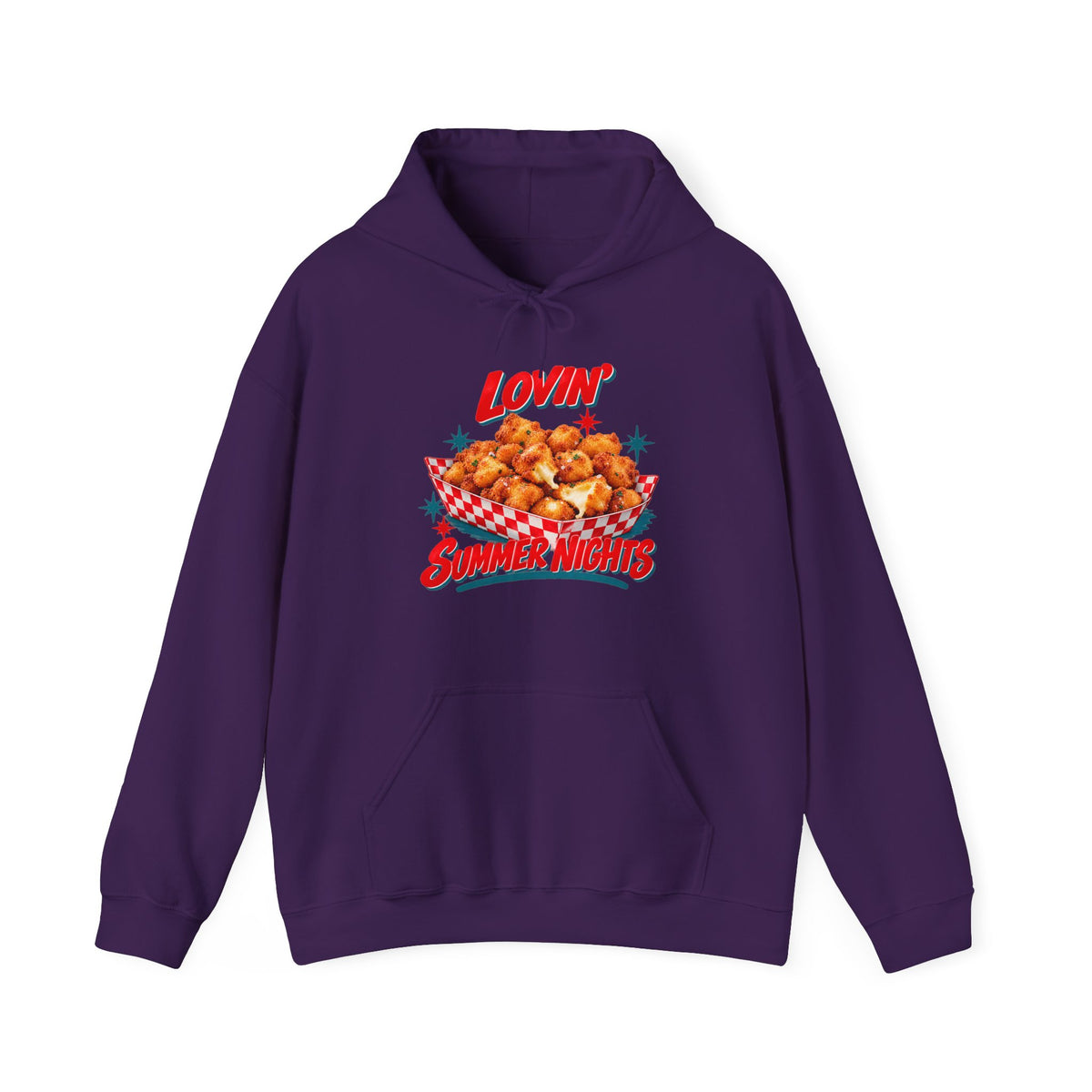 Lovin’ Cheese Curds & Summer Nights – Gildan 18500 Hoodie | 002a-v2