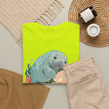 Chubby Mermaid Pearl of the Lagoon Manatee T-Shirt