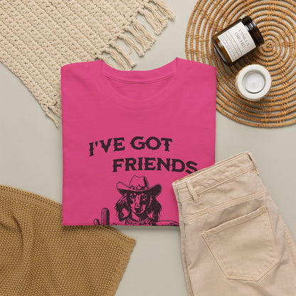 Friends in Low Places - Dachshund T-Shirt | Unisex Graphic Tee