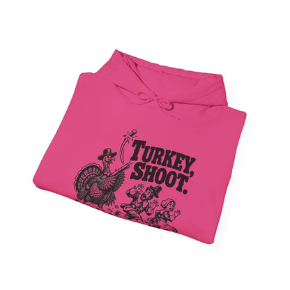 Turkey Shoot Pullover Hoodie | Thanksgiving Turkey Chase