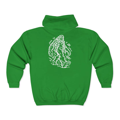 Plaid Bigfoot on the Move Zip-Up Hoodie