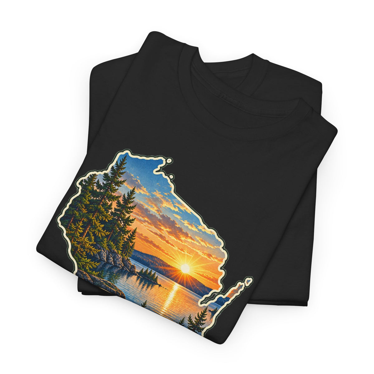 118 Heaven and Wisconsin — Color — Gildan 5000 T-Shirt
