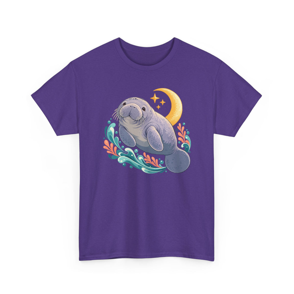Chubby Mermaid Moonlight Drifter Manatee T-Shirt