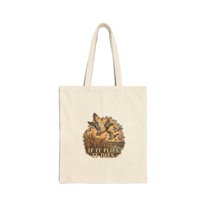 If It Flies – Cotton Canvas Tote Bag | 035