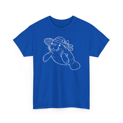 Chubby Mermaid Sunhat Sea Cow Manatee T-Shirt