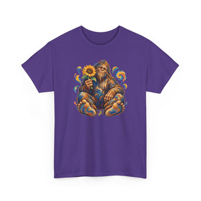 Sunflower Rest with a Shaggy Bigfoot T-Shirt