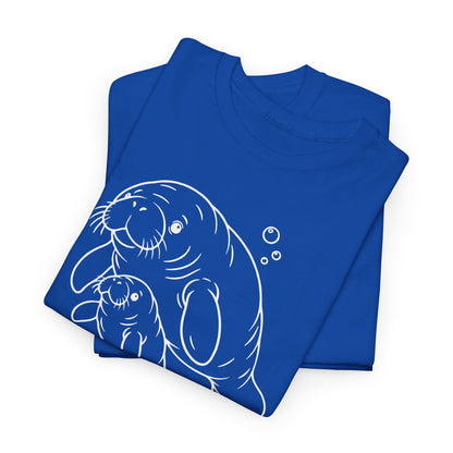 Chubby Mermaid Little Lagoon Family Manatee T-Shirt