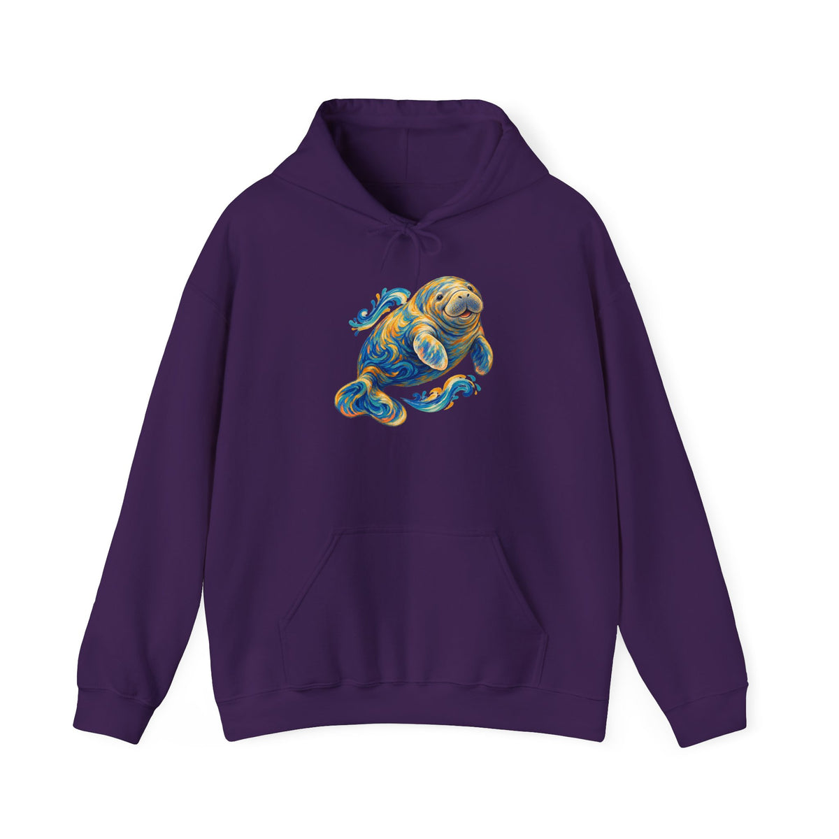 Golden Drift Manatee Pullover Hoodie