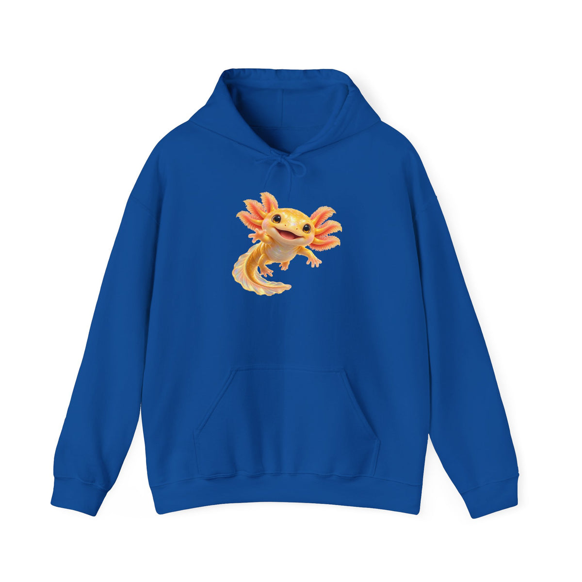 Golden Axolotl with Peach Gills Pullover Hoodie