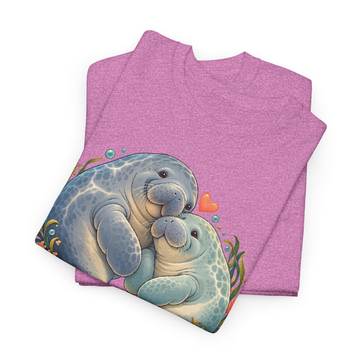 Chubby Mermaid Heart of the Ocean Manatee T-Shirt