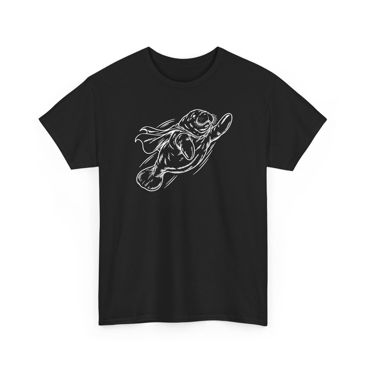 Chubby Manatee Takes Flight T-Shirt