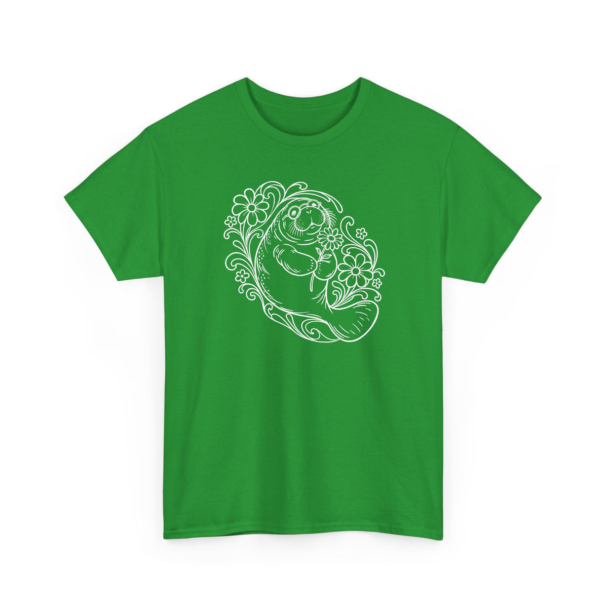 Groovy Spectacled Manatee with Daisy T-Shirt