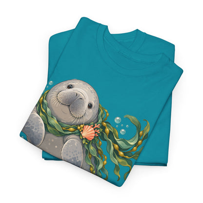 Chubby Mermaid Cozy Kelp Scarf Manatee T-Shirt