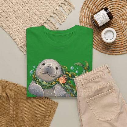 Chubby Mermaid Cozy Kelp Scarf Manatee T-Shirt