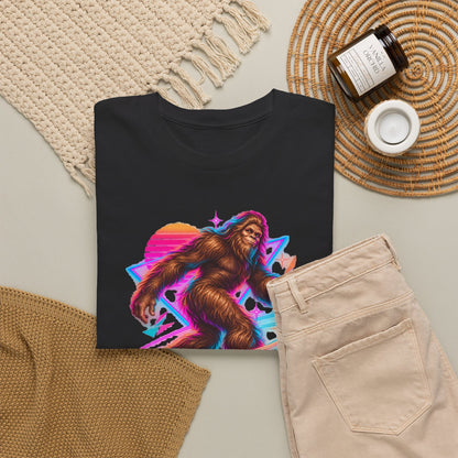 Neon Bigfoot on Roller Skates T-Shirt