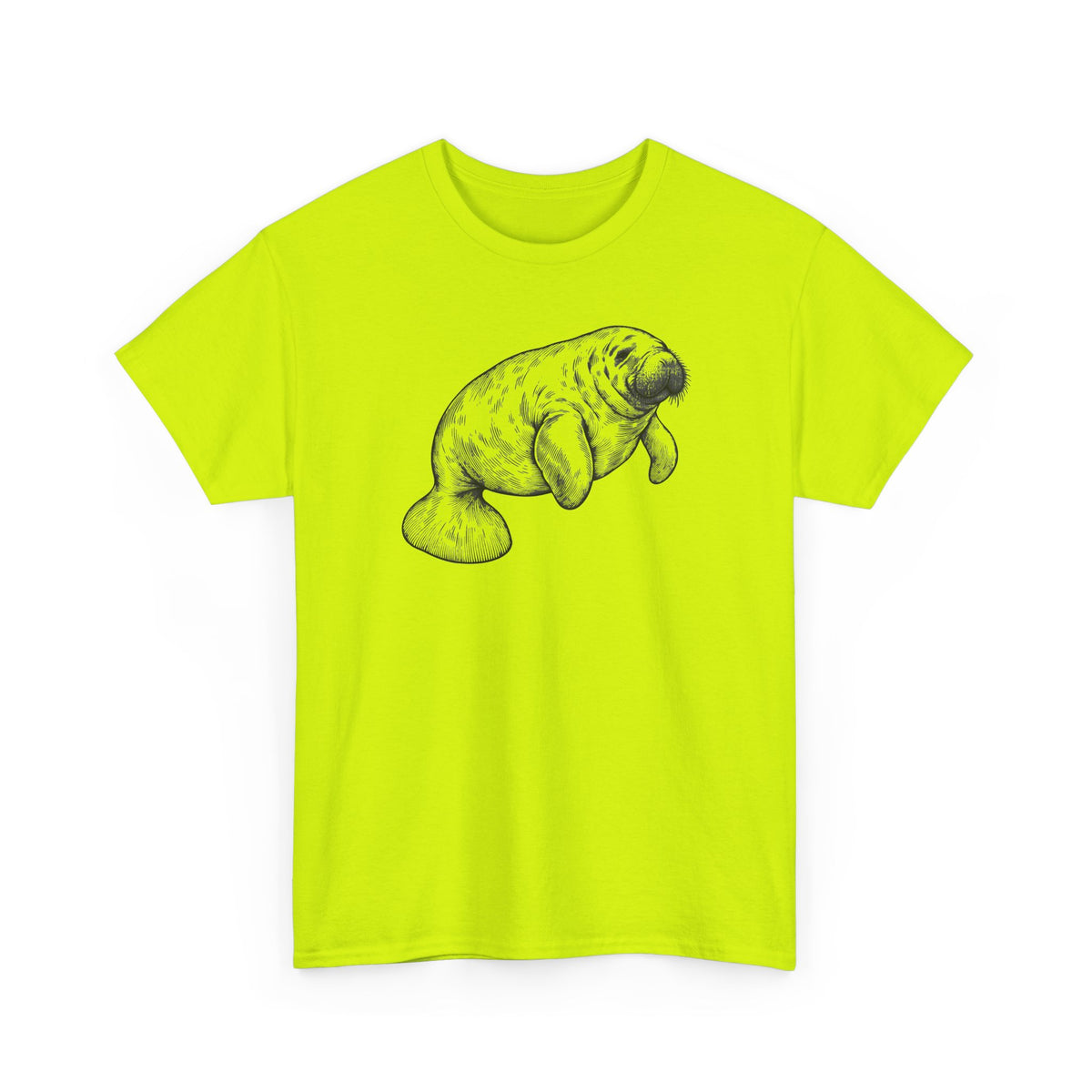 Slow Water Manatee Engraving T-Shirt