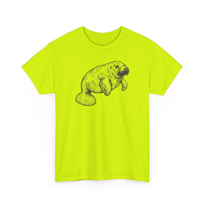 Slow Water Manatee Engraving T-Shirt