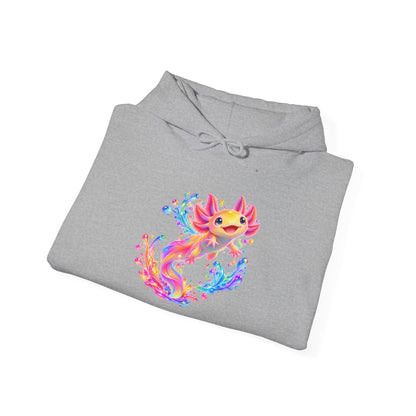 Prismatic axolotl splash leap Pullover Hoodie