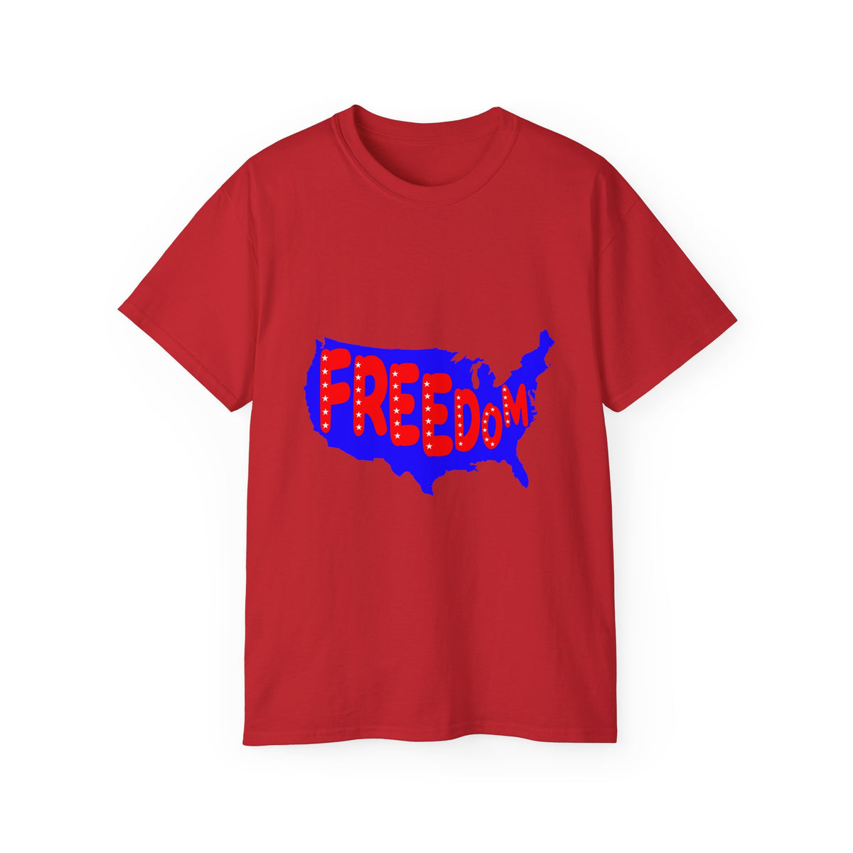 Freedom USA Map T-Shirt | Patriotic Graphic Tee