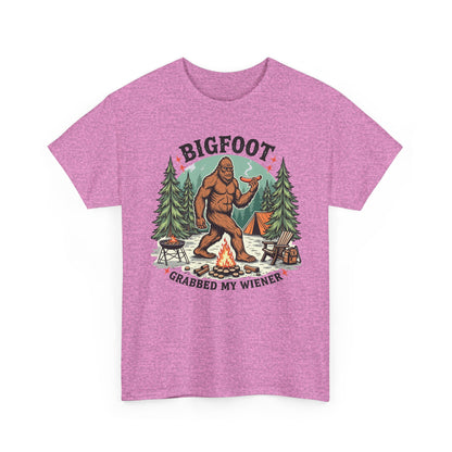 Bigfoot Grabbed My Wiener T-Shirt | Funny Camping Tee