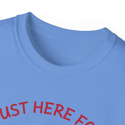 Just Here for the Wieners T-Shirt | Funny BBQ Hot Dog Tee