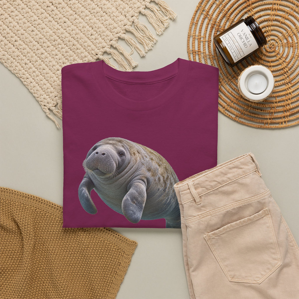 Gentle Giant Manatee Portrait T-Shirt
